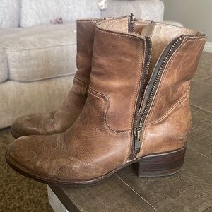 Freebird By Steven Austin Booties Boots Distressed Size 7